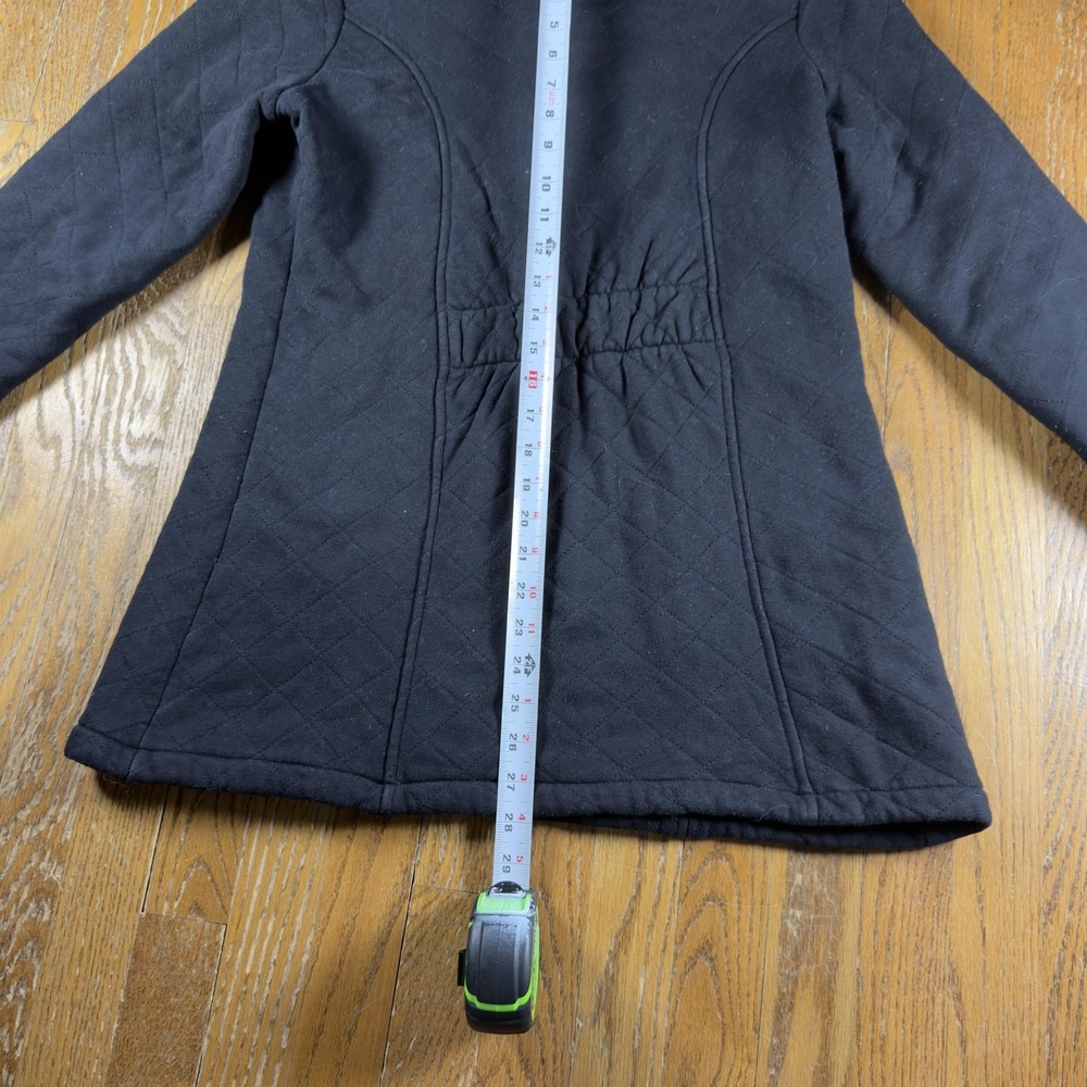 The North Face Jacket Womens Large Black Quilted Fleece Lined Full Zip Coat - Picture 9 of 10